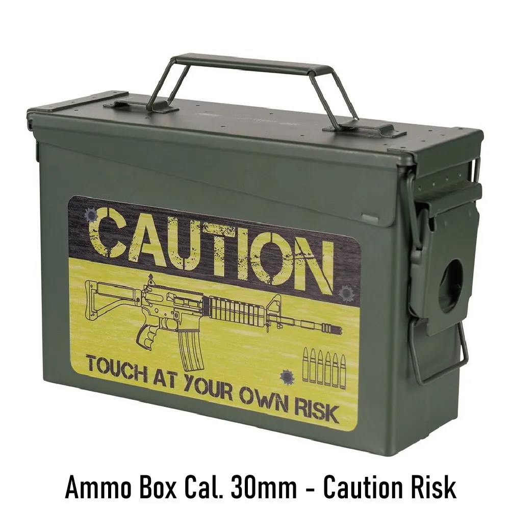 Ammo Box Cal. 30mm - Caution Risk
