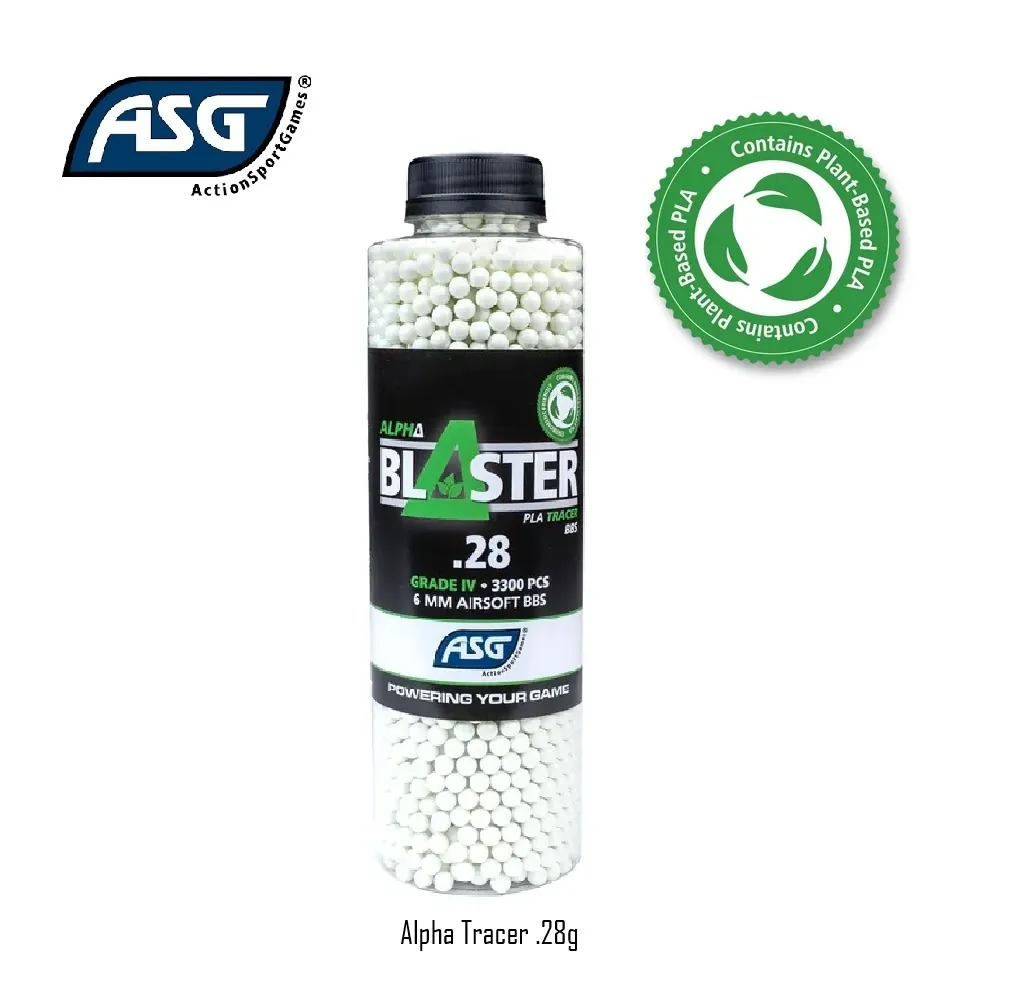 [2100000095483] Alpha Blaster Tracer BBs .28g 3300 pcs Green
