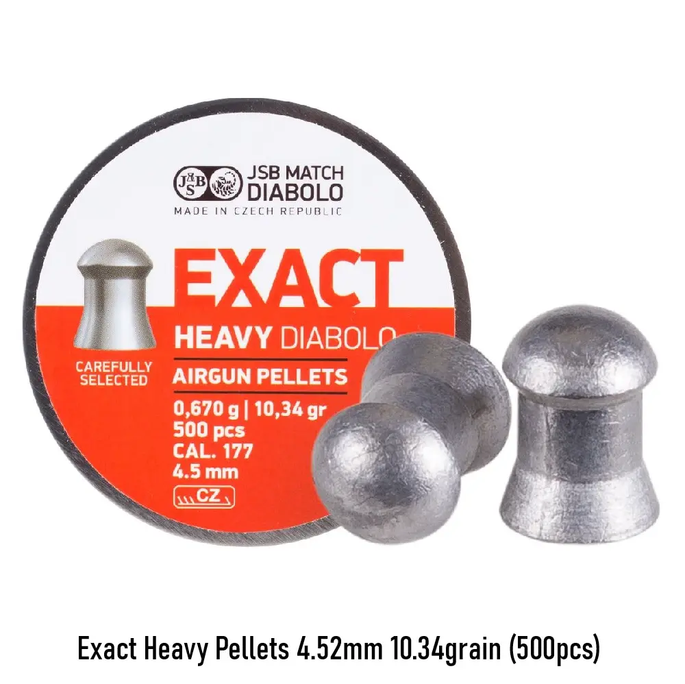 [2100000096039] Exact Heavy Pellets 4.52mm 10.34grain (500pcs)