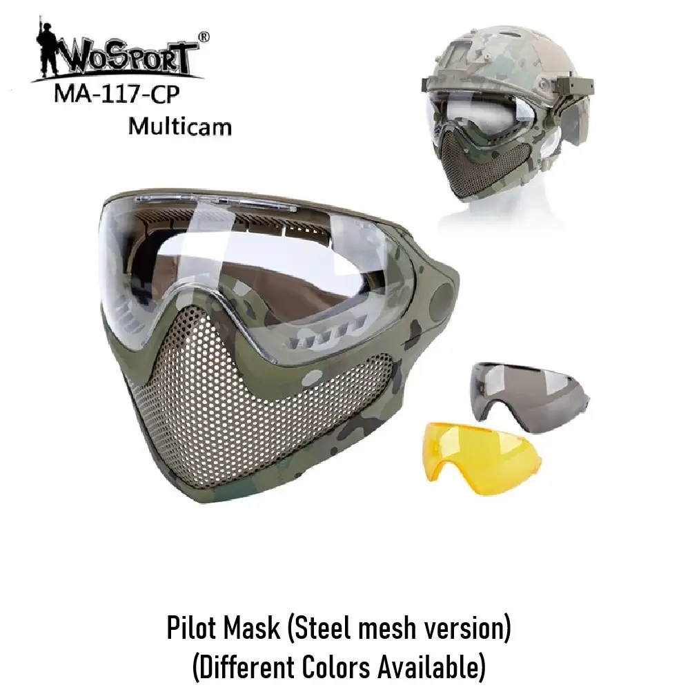 Pilot Mask (Steel mesh version)
