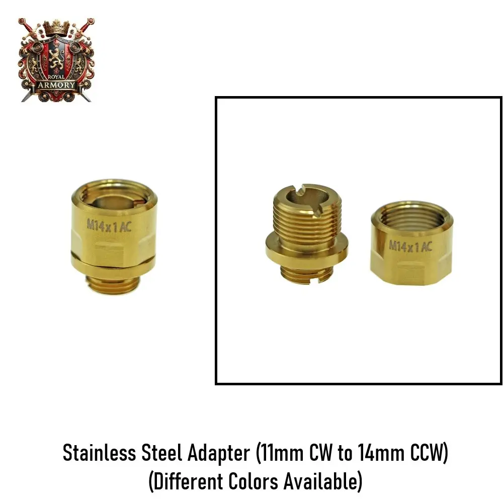Stainless Steel Adapter (11mm CW to 14mm CCW)