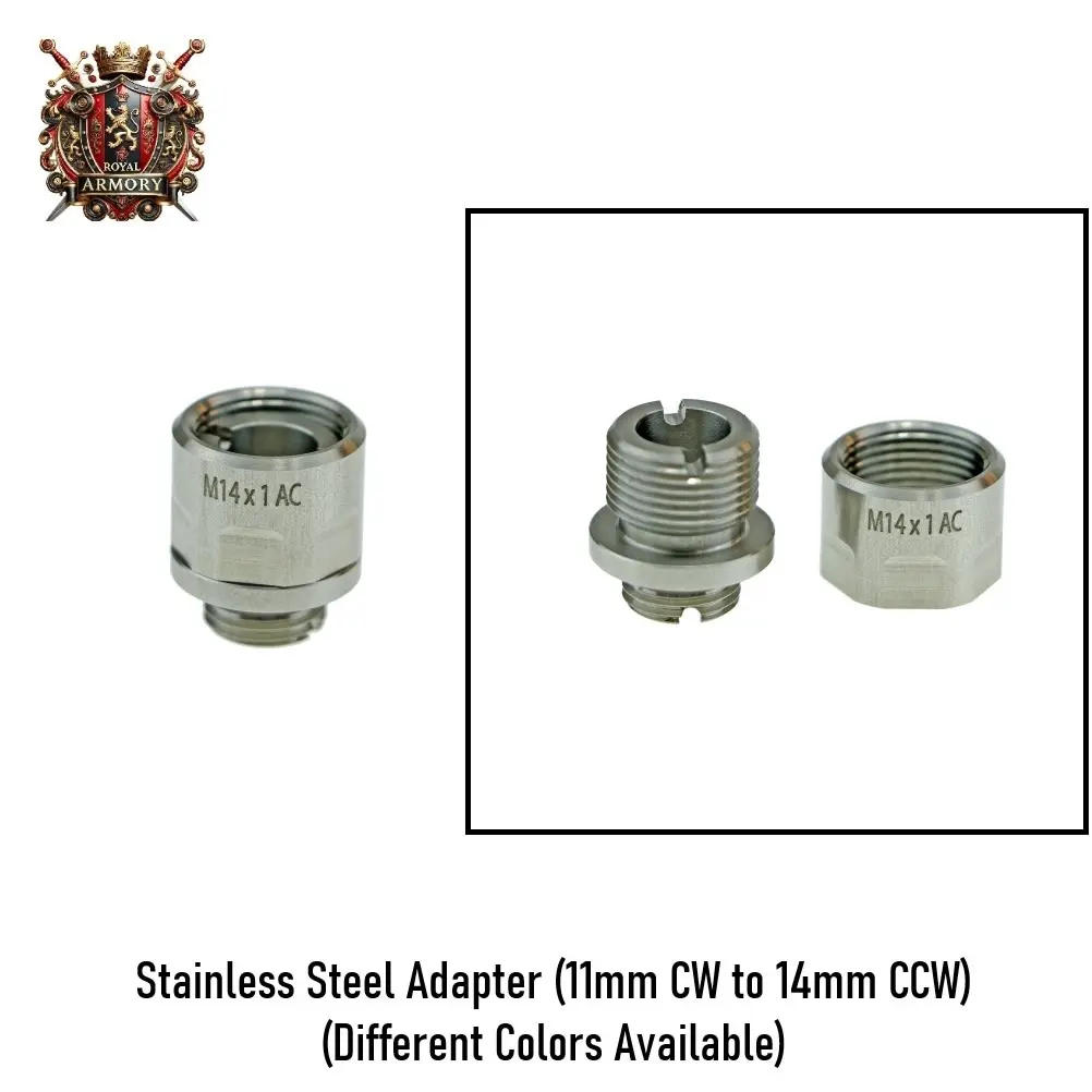 Stainless Steel Adapter (11mm CW to 14mm CCW)