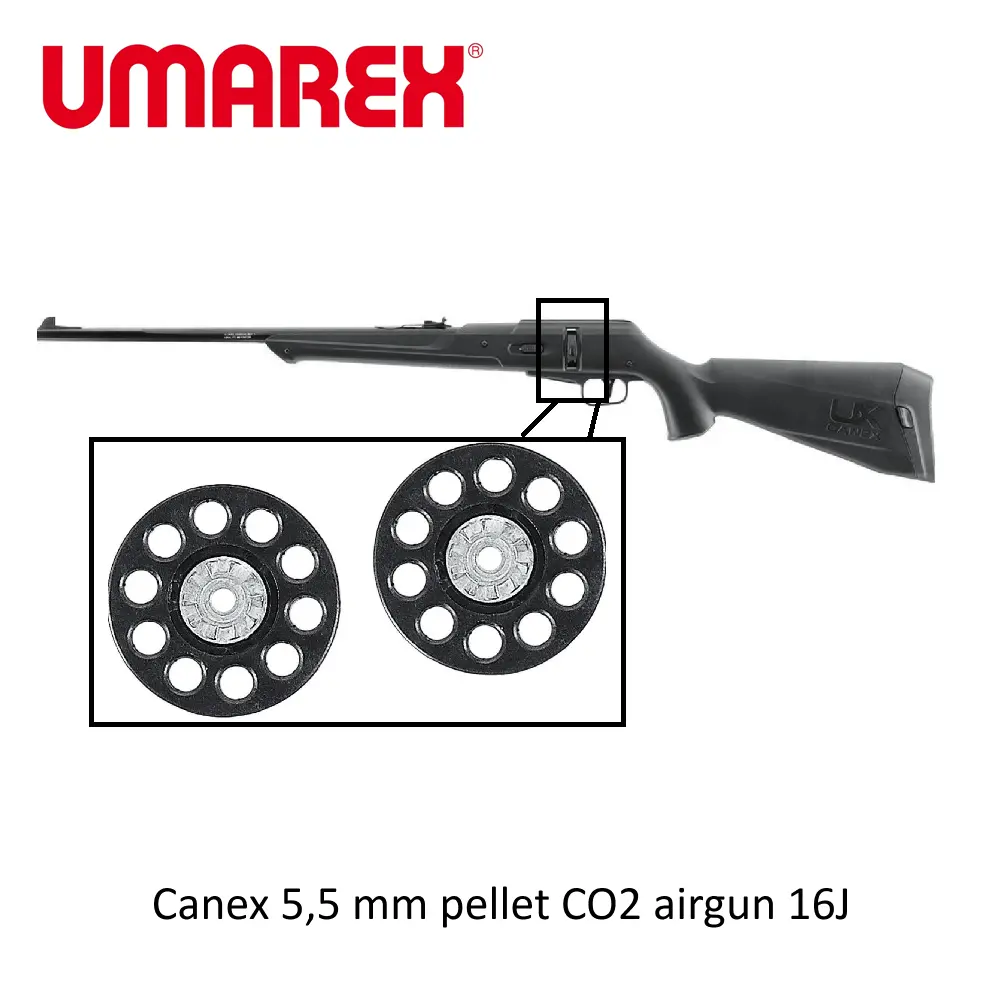 [2100000096046] Canex 5,5 mm pellet CO2 airgun 16J