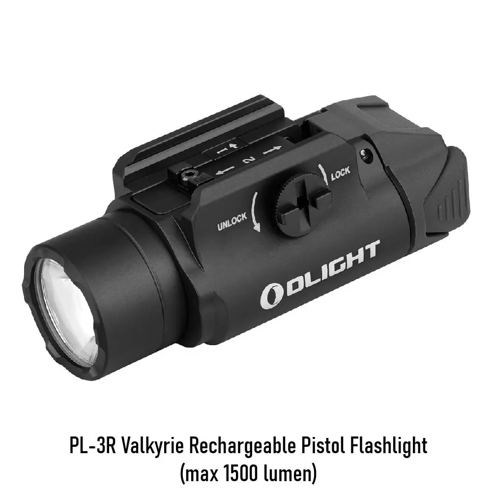 [2100000096848] PL-3R Valkyrie Rechargeable Pistol Flashlight (max 1500 lumen)