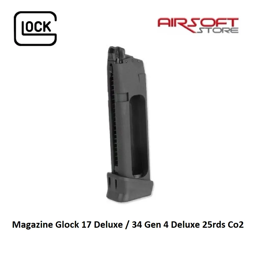 [2100000071852] Magazine Glock 17 Deluxe / 34 Gen 4 Deluxe 25rds Co2