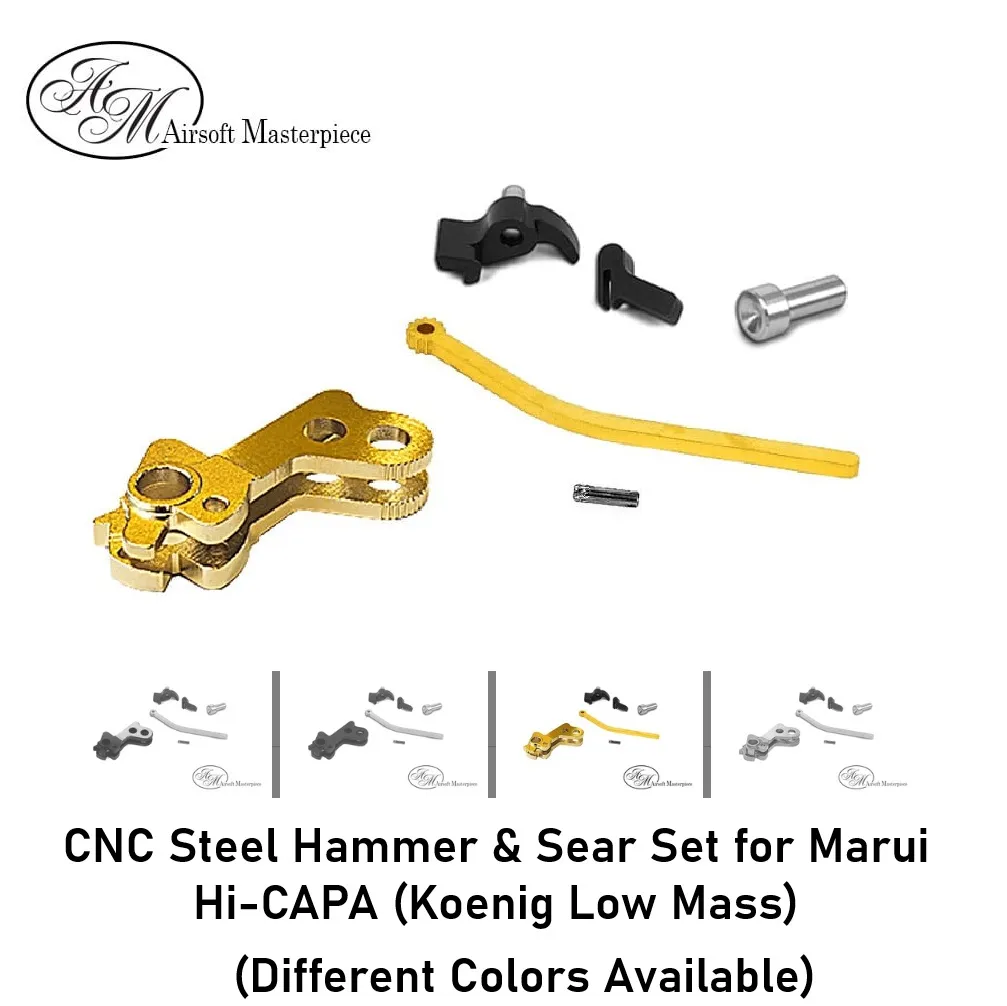 CNC Steel Hammer & Sear Set for Marui Hi-CAPA (Koenig Low Mass)