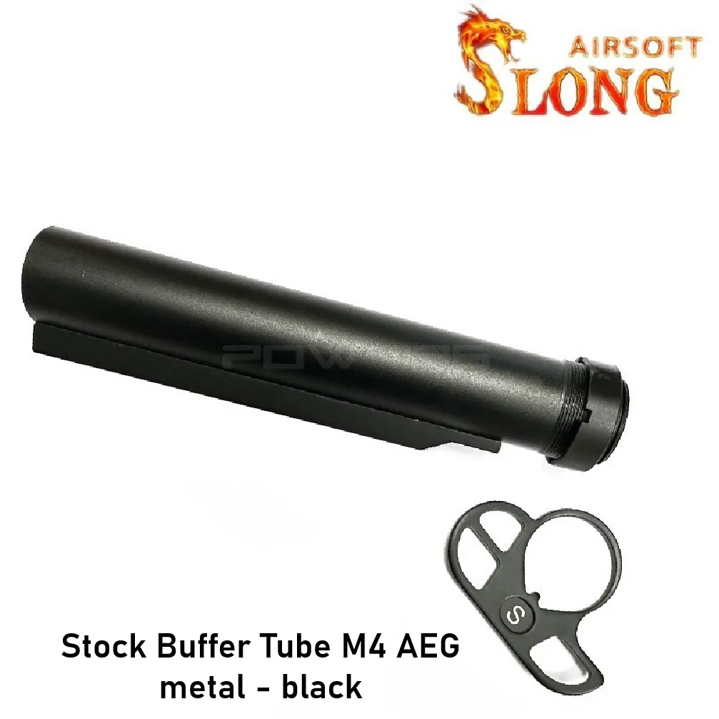 [2100000097494] Stock Buffer Tube M4 AEG metal - black