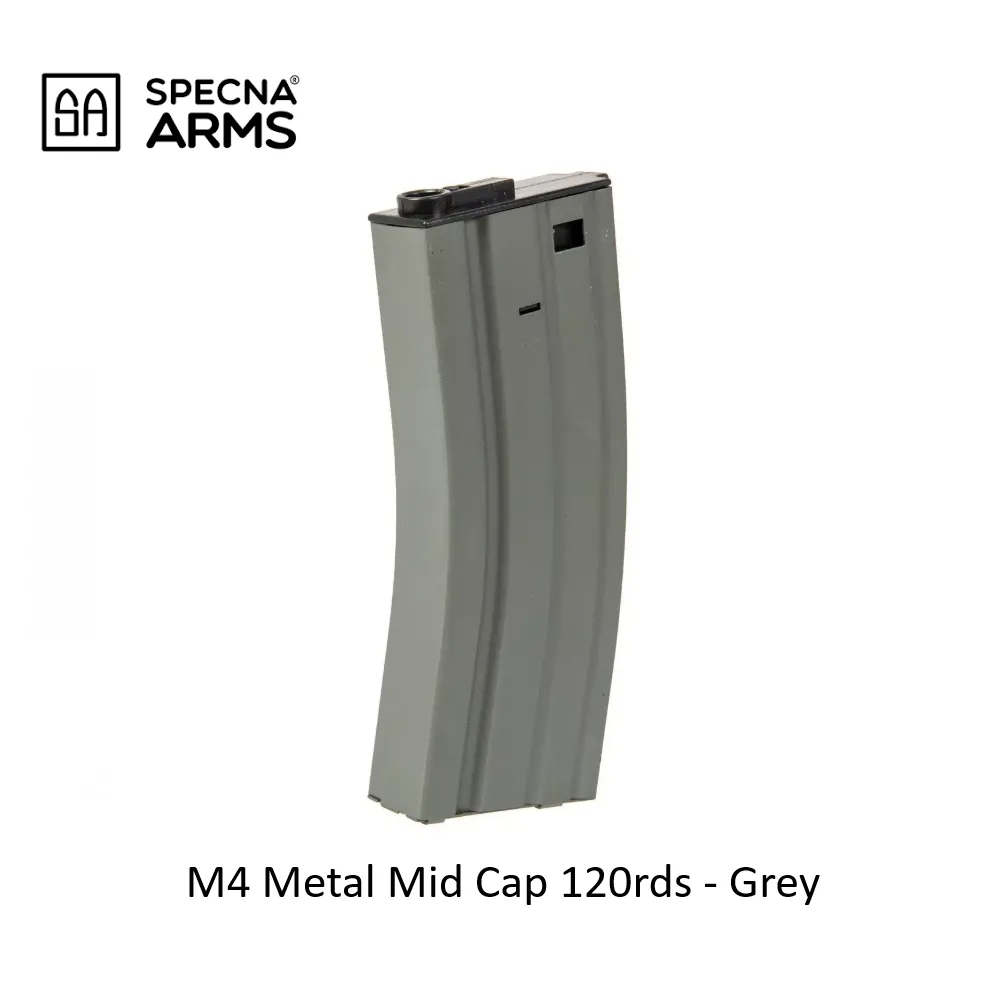 [2100000096633] M4 Metal Mid Cap 120rds - Grey