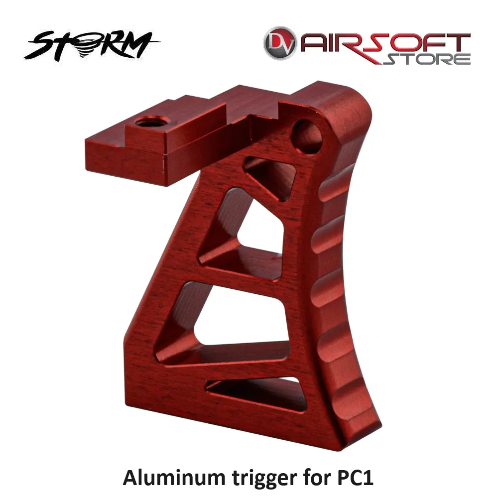 [2100000076833] Aluminum trigger for PC1 (Red)