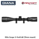 Rifle Scope 3-9X40 AO + Scope mount 11mm RIS