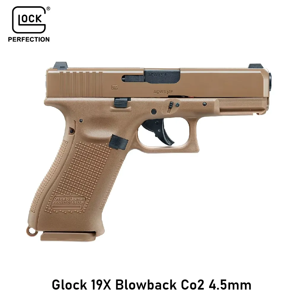[2100000098101] Glock 19X Blowback Co2 4.5mm