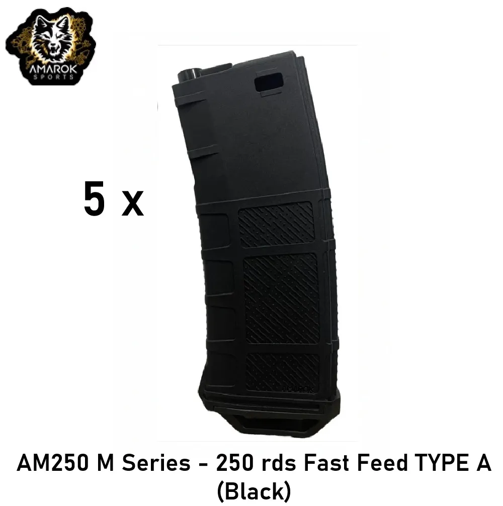 [2100000098231] AM250 M Series - 250 rds TYPE A (Black) 5 pack