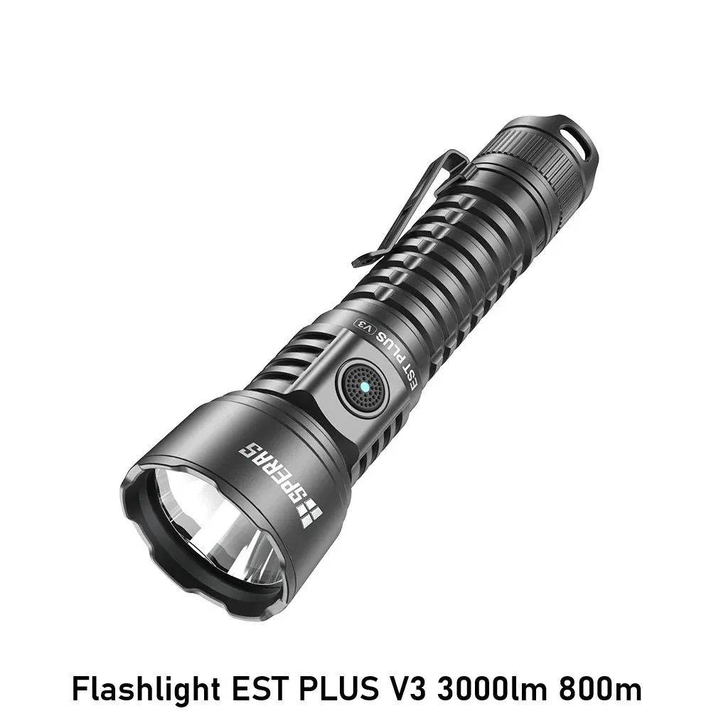 [2100000098330] Flashlight EST PLUS V3 3000lm 800m