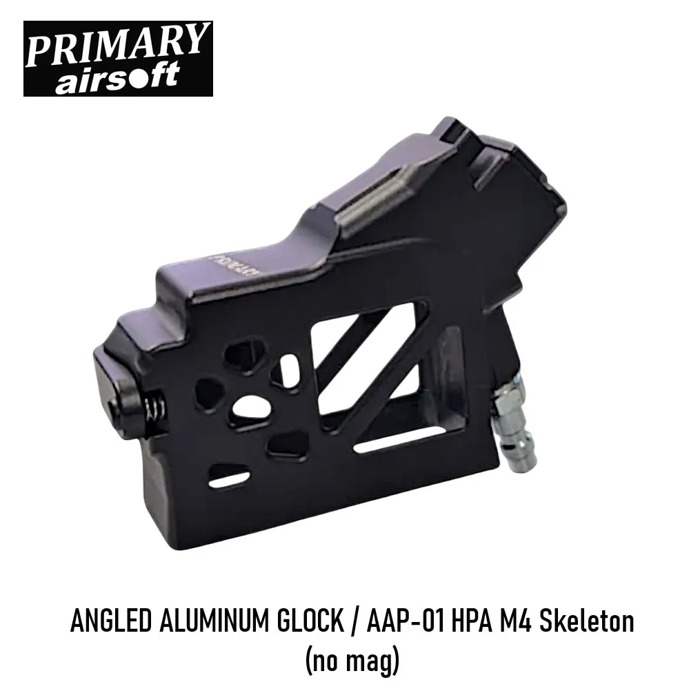 [2100000096510] ANGLED ALU GLOCK / AAP-01 HPA M4 Skeleton NO Mag
