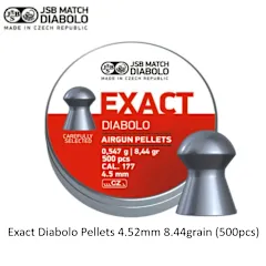 [2100000096992] Exact Diabolo Pellets 4.52mm 8.44grain (500pcs)