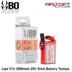 Lipo 11.1v 1200mah 25C Stick Battery Tamiya