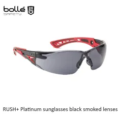 [2100000081844] RUSH+ Platinum sunglasses black smoked lenses