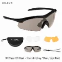 WX Vapor 2.5  Black - 3 Lens (Grey/Clear/Light Rust)