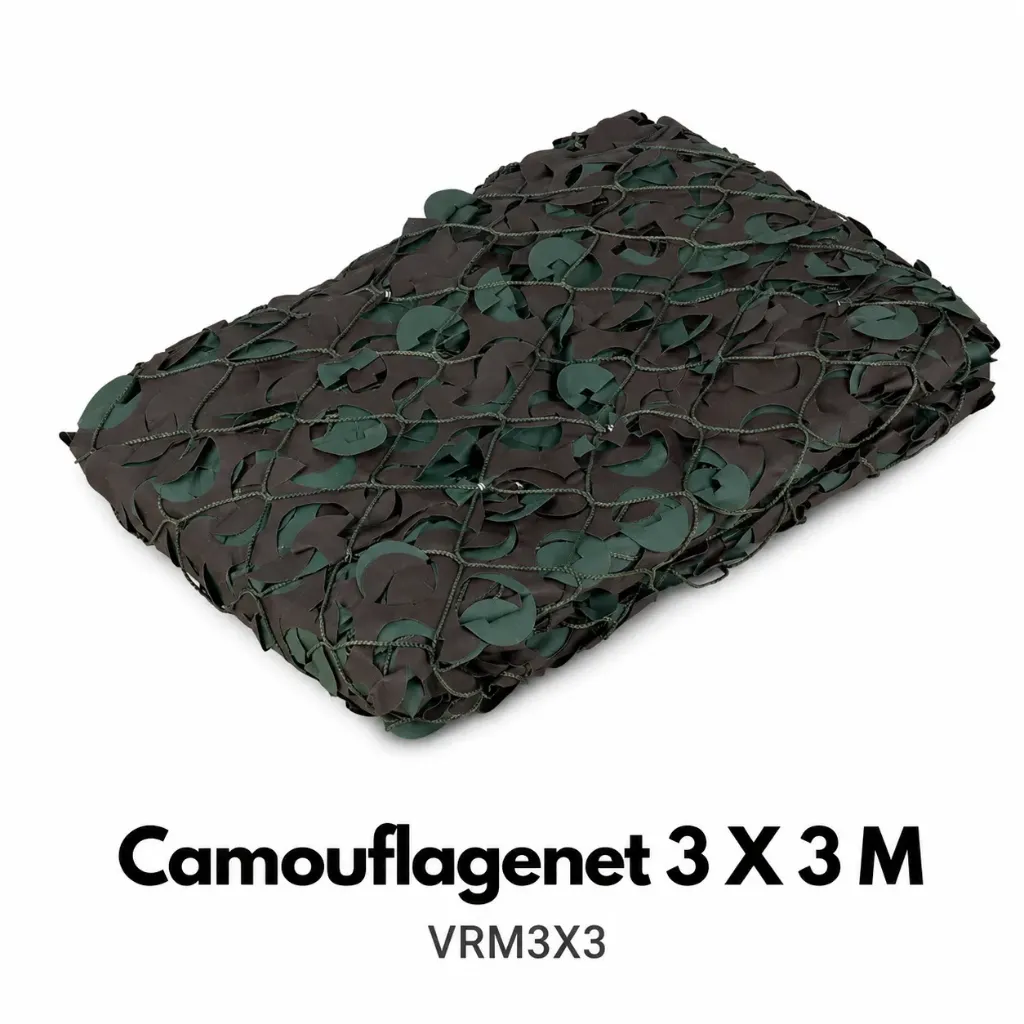 [2100000099153] Camouflage Net 3X3 M with rope VRM3X3 Woodland