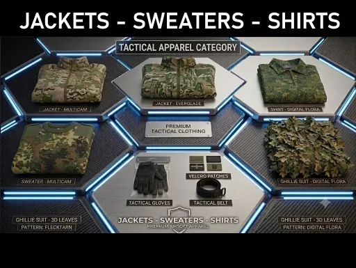 JACKETS - SWEATERS - SHIRTS